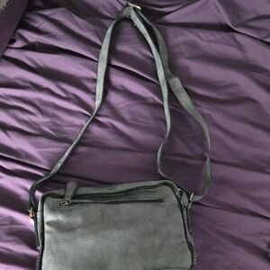 Nicole Miller Gray Crossbody Bag